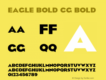 Eagle Bold Cg Bold Version 001.000图片样张