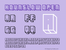 Hounslow Open Version 001.000 Font Sample