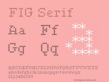 FIG Serif Version 001.000 Font Sample