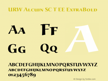 URW Alcuin SC T EE ExtraBold Version 001.004图片样张