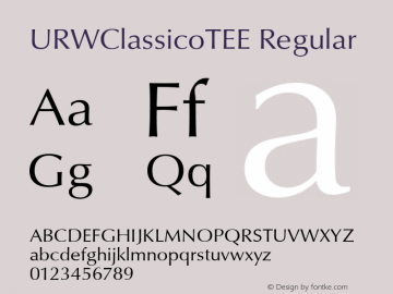 URWClassicoTEE Regular Version 001.005图片样张