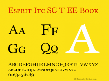 Esprit Itc SC T EE Book Version 001.004图片样张