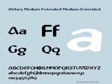 Abbey Medium Extended Medium-Extended Version 1.0图片样张