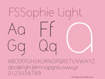 FSSophie Light Version 001.000图片样张