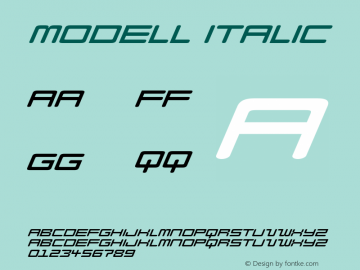Modell Italic 001.000图片样张