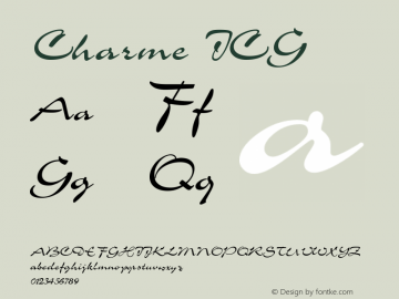 Charme ICG Version 001.000 Font Sample