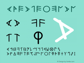 Archaic Phoenician Version 001.001 Font Sample