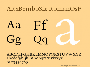 ARSBemboSix RomanOsF Version 001.000图片样张