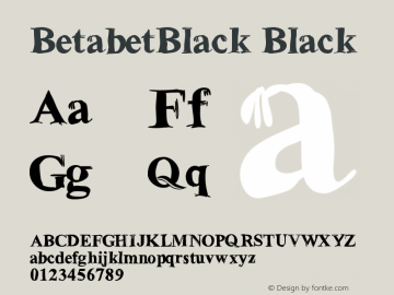 BetabetBlack Black Version 001.000图片样张