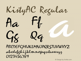 KistyAC Regular Version 001.000图片样张