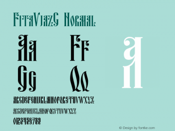 FitaVjazC Normal Version 001.000 Font Sample