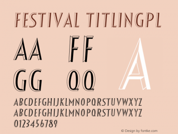 Festival TitlingPL Version 001.000 Font Sample