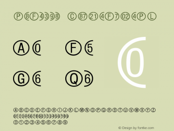 PiFonts CircleFramePL Version 001.000 Font Sample