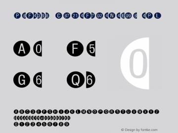 PiFonts CircleFrameNegativePL Version 001.000图片样张