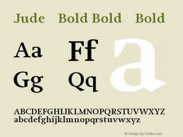 Jude-Bold Bold-Bold Version 001.001图片样张