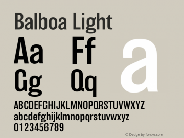 Balboa Light Version 001.000图片样张