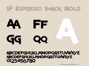 SF Espresso Shack Bold v1.0 - Freeware图片样张