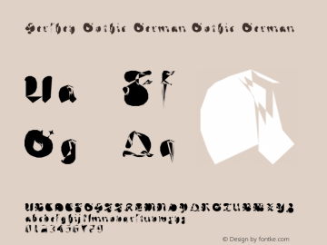 Hershey-Gothic-German Gothic-German Version 1.0 Font Sample