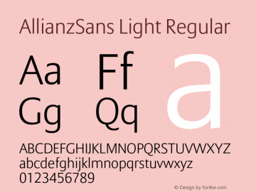 AllianzSans Light Regular 001.000图片样张