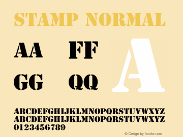 Stamp Normal 1.0 Wed Nov 18 12:42:35 1992图片样张