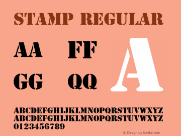 Stamp Regular v1.0c图片样张