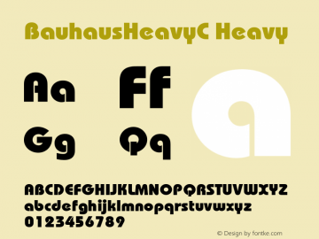 BauhausHeavyC Heavy Version 001.000图片样张