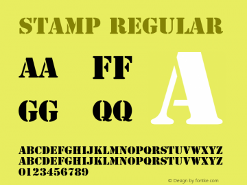 Stamp Regular Version 1.0图片样张