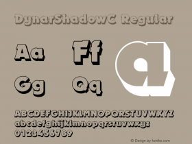 DynarShadowC Regular Version 1.1图片样张