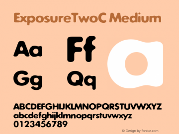 ExposureTwoC Medium Version 001.000 Font Sample