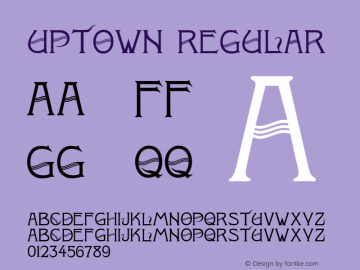 Uptown Regular 001.000图片样张