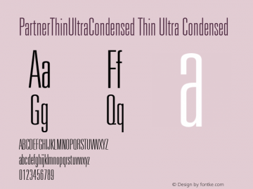 PartnerThinUltraCondensed Thin Ultra Condensed Version 001.000图片样张