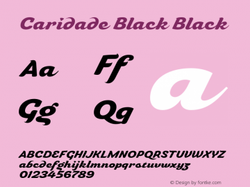 Caridade Black Black Version 1.000 2006 initial release图片样张