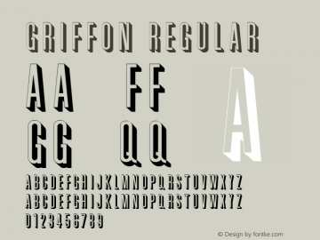 Griffon Regular v1.0c Font Sample