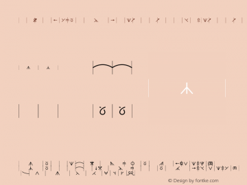 KnittingSymbols-wide-incount wide-incount-Medium Version 001.000 Font Sample