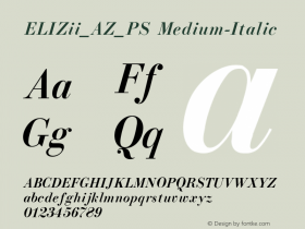 ELIZii_AZ_PS Medium-Italic 001.000图片样张