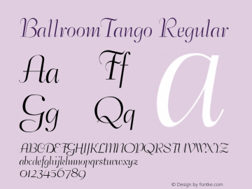 BallroomTango Regular v1.0c图片样张