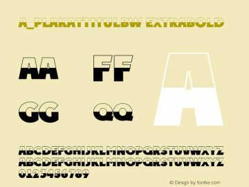 a_PlakatTitulBW ExtraBold 01.01图片样张