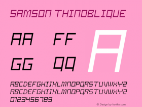 Samson ThinOblique Version 2.00图片样张