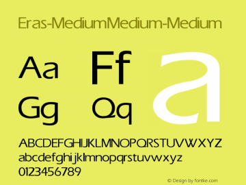 Eras-Medium Medium-Medium Version 001.000图片样张