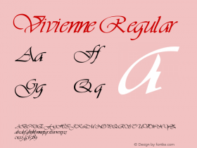 Vivienne Regular 1.0 Font Sample