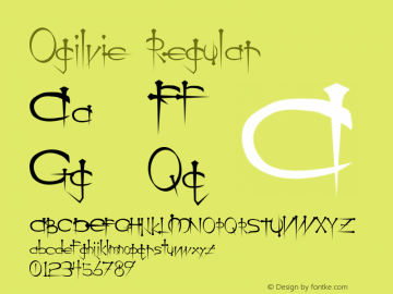 Ogilvie Regular 001.000 Font Sample