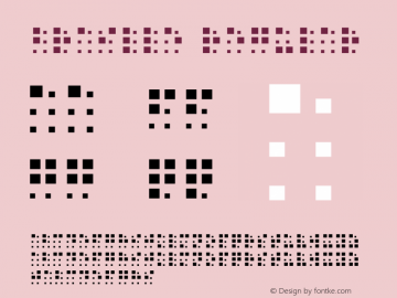 braille Regular 1.0 Font Sample