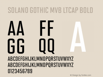 download font solano gothic