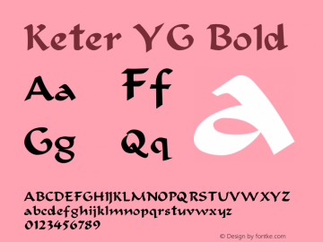 Keter YG Bold 0.103yg图片样张