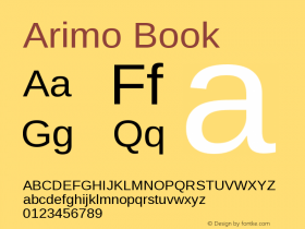 Arimo Book Version 1.21图片样张