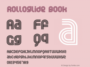 Rolloglide Book Version Macromedia Fontograp图片样张