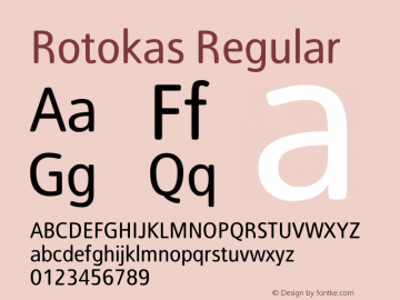 Rotokas Regular 1.001; Fonts for Free — vk.com/fontsforfree图片样张