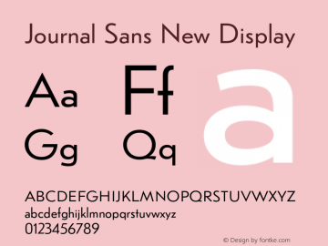 Journal Sans New Display Version 1.001;com.myfonts.paratype.journal-sans-new.display.wfkit2.4bE7图片样张