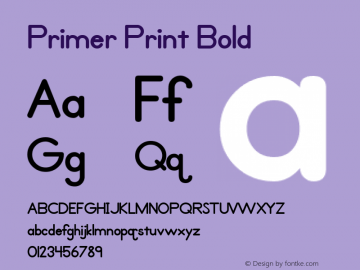 Primer Print Bold Version 2.00图片样张