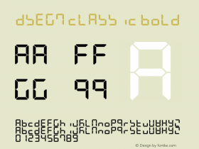 DSEG7 Classic Bold Version 0.2图片样张